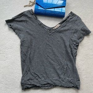 American Rag Flutter Sleeve Striped T-Shirt